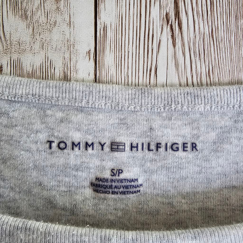 Women's Tommy Hilfiger Light Gray T-Shirt Size S - Picture 6 of 8